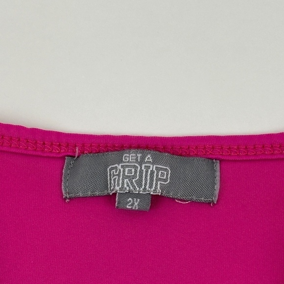 Get A Grip Athletic Tank Top Womens 2X Pink Purple Racerback - Picture 2 of 8